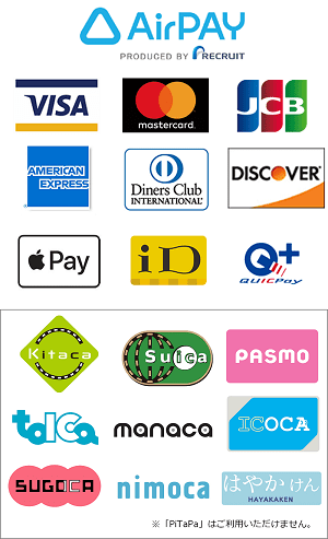 MasterCard,AMERICAN EXPRASS,Diners Club,VISA,JCB,DICOVER
