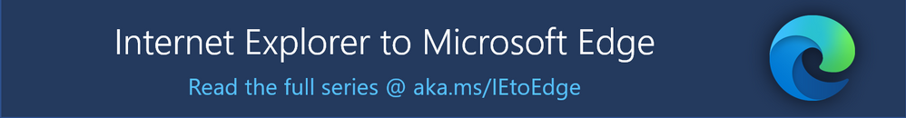 Internet Explorer to Microsoft Edge